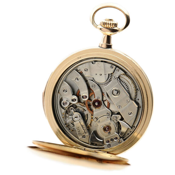 Swiss quarter repeating hunting cased pocket watch Circa 1900 Swiss quarter repeating hunting cased pocket watch Circa 1900