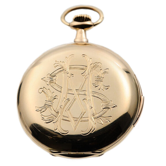 Swiss quarter repeating hunting cased pocket watch Circa 1900