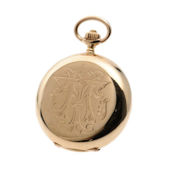 German gold hunting cased lady's pocket watch Circa 1900