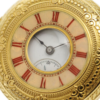 Swiss half hunting cased quarter repeating pocket watch Circa 1880