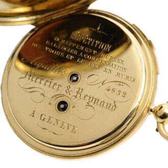 Thin Swiss repeating watch with duplex escapement Circa 1848