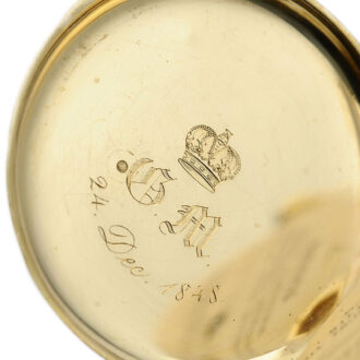 Thin Swiss repeating watch with duplex escapement Circa 1848