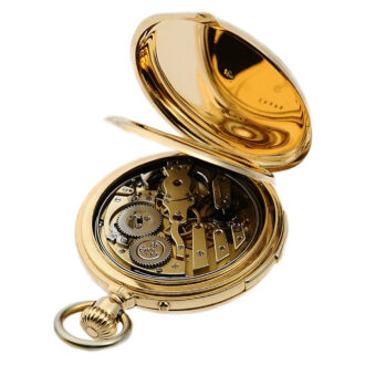 Swiss 18k gold five-minute repeating pocket watch Circa 1875