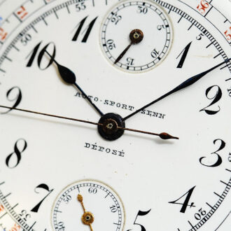 Rare Swiss chronograph for car racing purposes Circa 1920