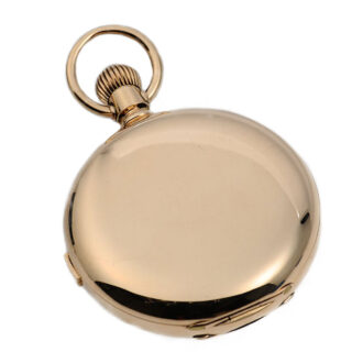 Fine Swiss 14 carat gold chronograph pocket watch Circa 1890