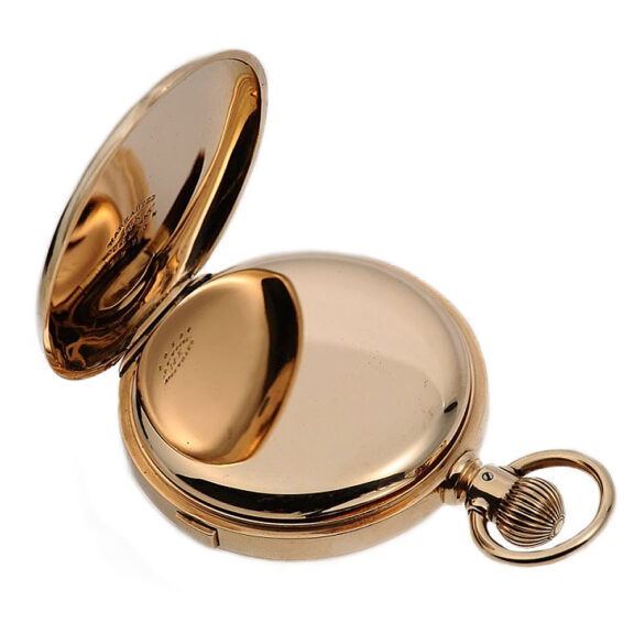 Fine Swiss 14 carat gold chronograph pocket watch Circa 1890 Fine Swiss 14 carat gold chronograph pocket watch Circa 1890