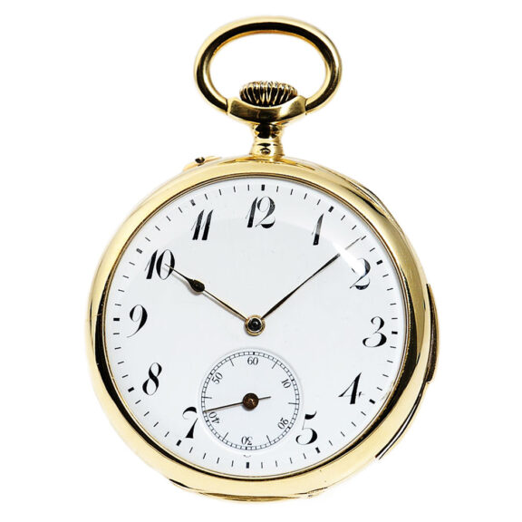 French very fine minute repeating pocket watch Circa 1910