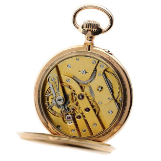 Swiss rose gold open faced pocket watch Circa 1890