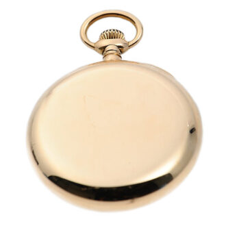 Swiss 18k gold open faced pocket watch Circa 1890