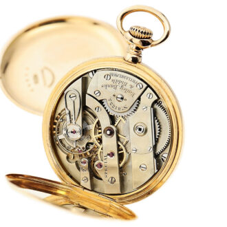 Swiss 18k gold open faced pocket watch Circa 1890
