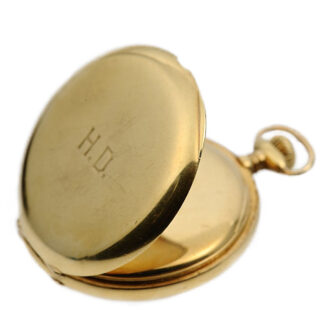 Swiss pocket watch with Guillaume Integral balance Circa 1920
