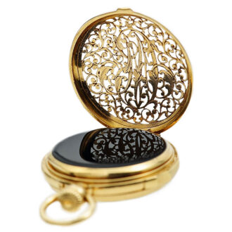 French decorative quarter repeating pendant watch Circa 1900