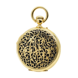 French decorative quarter repeating pendant watch Circa 1900