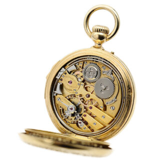 French decorative quarter repeating pendant watch Circa 1900