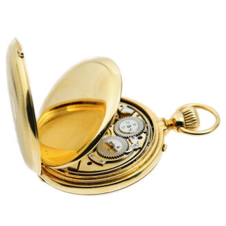 Swiss minute repeating 18k gold pocket watch Circa 1900