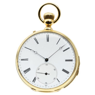 Swiss minute repeating 18k gold pocket watch Circa 1900