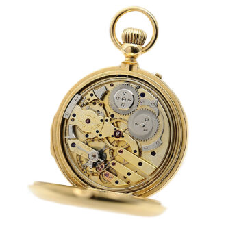 Swiss minute repeating 18k gold pocket watch Circa 1900