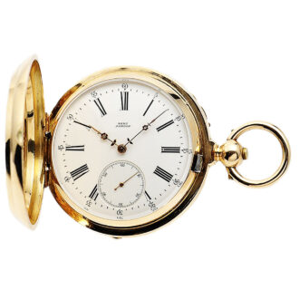 English precision watch with pivoted detent escapement Circa 1900