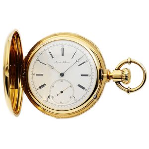 Swiss watch with an unusual movement construction Circa 1880