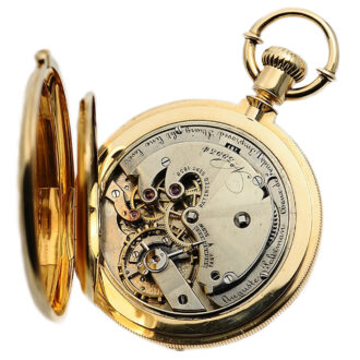 Swiss watch with an unusual movement construction Circa 1880