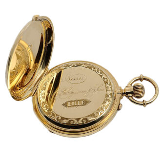 Swiss pocket watch with pivoted detent escapement Circa 1890