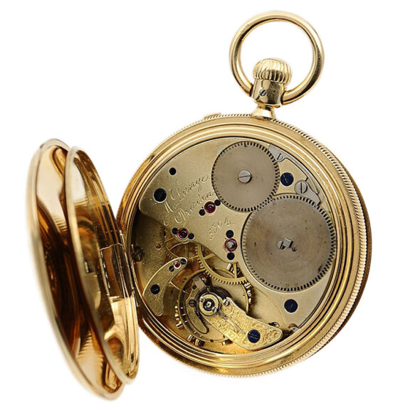 German gold Glashütte pocket watch in quality 1A Circa 1870 German gold Glashütte pocket watch in quality 1A Circa 1870