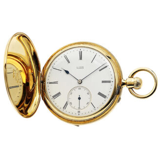 German gold Glashütte pocket watch in quality 1A Circa 1870