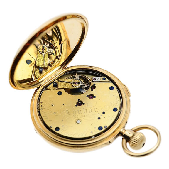 English repeating pocket watch with date indicator Circa 1880 English repeating pocket watch with date indicator Circa 1880