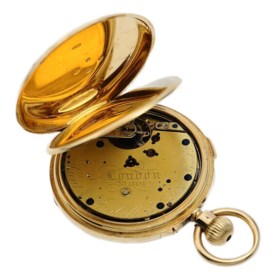 English repeating pocket watch with date indicator Circa 1880 English repeating pocket watch with date indicator Circa 1880