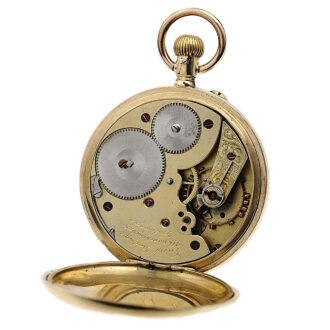 Rare German 18k gold open faced pocket watch Circa 1870.
