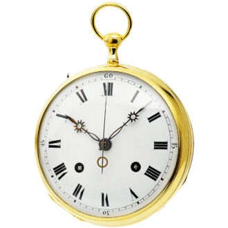 German repeating pocket watch with hour self strike Circa 1830