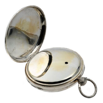 Rare silver English Seconde Foudroyante pocket watch Circa 1777