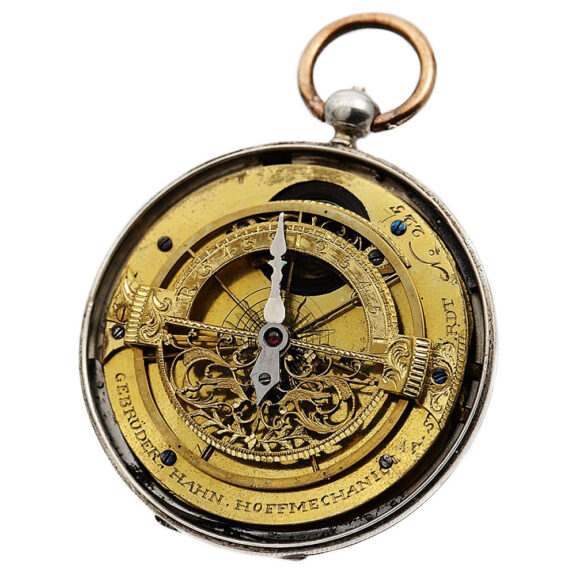 German pocket watch with regulator dial and calendar Circa 1795 German pocket watch with regulator dial and calendar Circa 1795