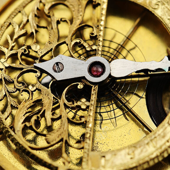 German pocket watch with regulator dial and calendar Circa 1795 German pocket watch with regulator dial and calendar Circa 1795