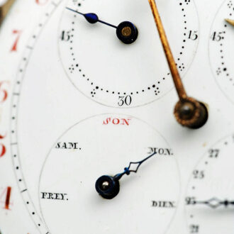 German pocket watch with regulator dial and calendar Circa 1795