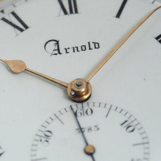 Rare English 18k gold precision pocket watch Circa 1817
