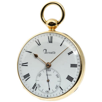 Rare English 18k gold precision pocket watch Circa 1817