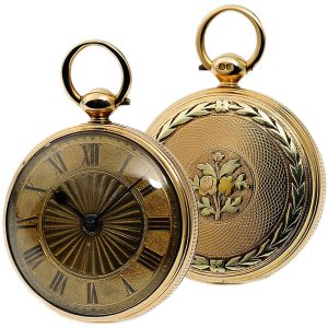 English precision pocket watch à Trois Couleurs Circa 1816