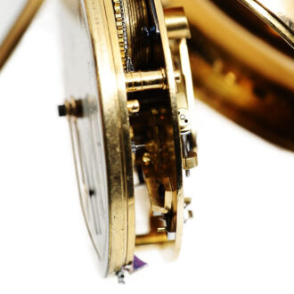 English pair-cased watch with spring detent escapement Circa 1813