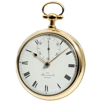 English pair-cased watch with spring detent escapement Circa 1813