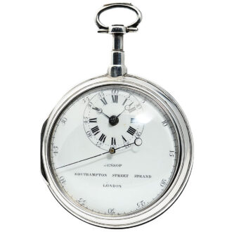 English pair-cased watch with jumping centre seconds Circa 1790