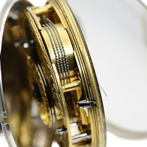 English pair-cased watch with jumping centre seconds Circa 1790 English pair-cased watch with jumping centre seconds Circa 1790