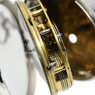 English pair-cased watch with jumping centre seconds Circa 1790