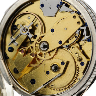 French silver quarter repeating pocket watch Circa 1880