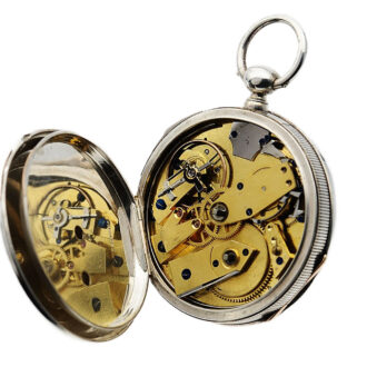 French silver quarter repeating pocket watch Circa 1880