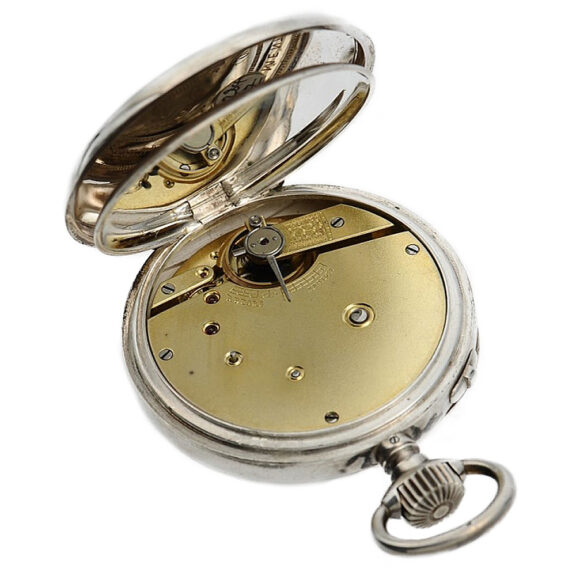 Swiss silver pocket watch with eight day movement Circa 1880 Swiss silver pocket watch with eight day movement Circa 1880