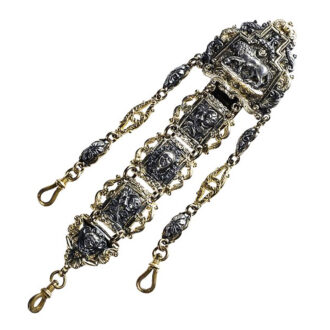 Swiss verge with matching repoussé chatelaine Circa 1780