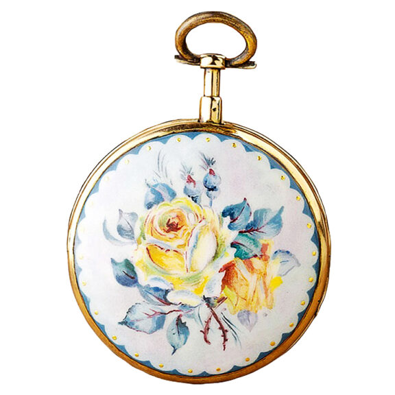 Swiss verge with matching repoussé chatelaine Circa 1780