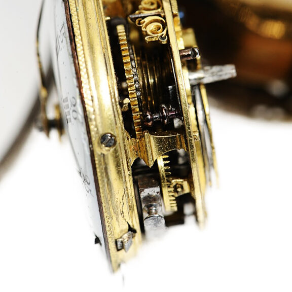 German repeating verge watch with repoussé decoration Circa 1750 German repeating verge watch with repoussé decoration Circa 1750