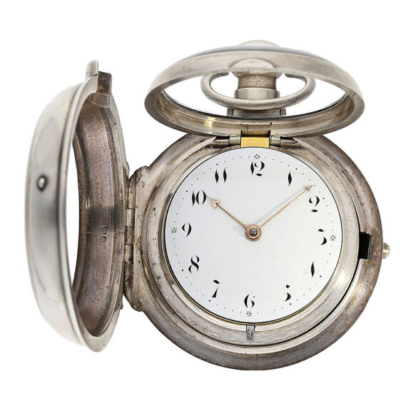 Rare English sterling silver pair cased coach clock Circa 1811 Rare English sterling silver pair cased coach clock Circa 1811